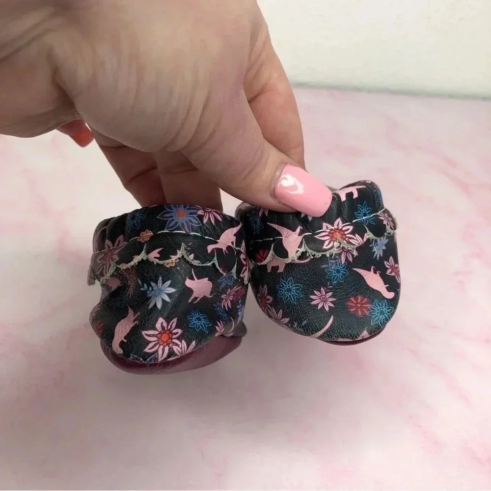 Freshly Picked Mary Jane Dinos & Dahlias size 1‎ infant Rare Discontinued Style